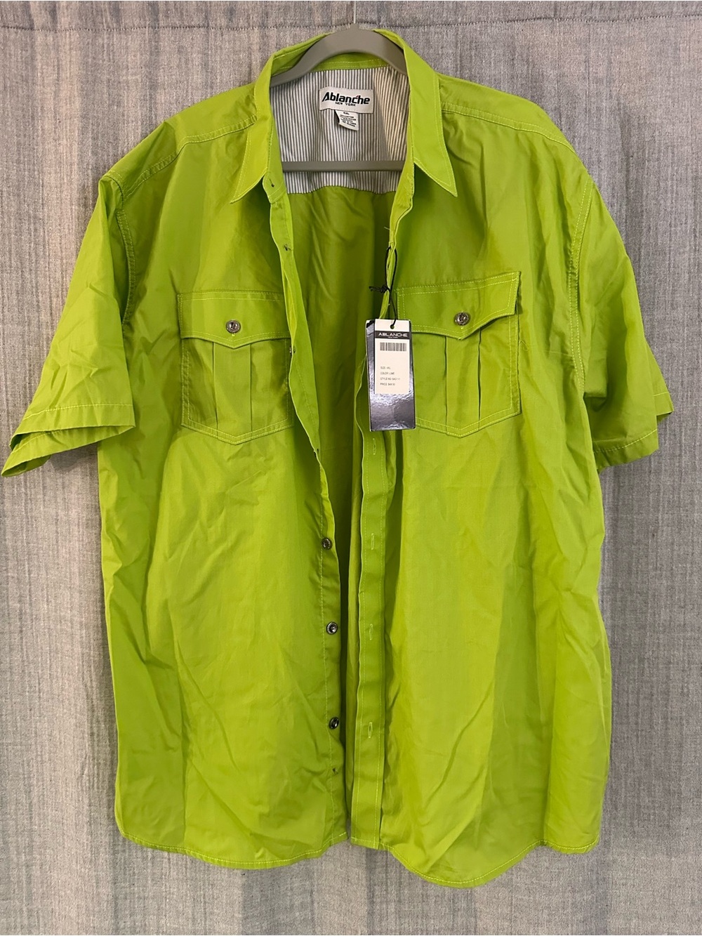 Ablanche Men's Lightweight Short-Sleeve Shirt